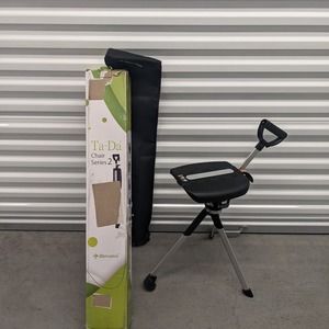 STEP2GOLD Ta-Da Chair Series 2, Portable Trekking Hiking Pole in Black, 32"